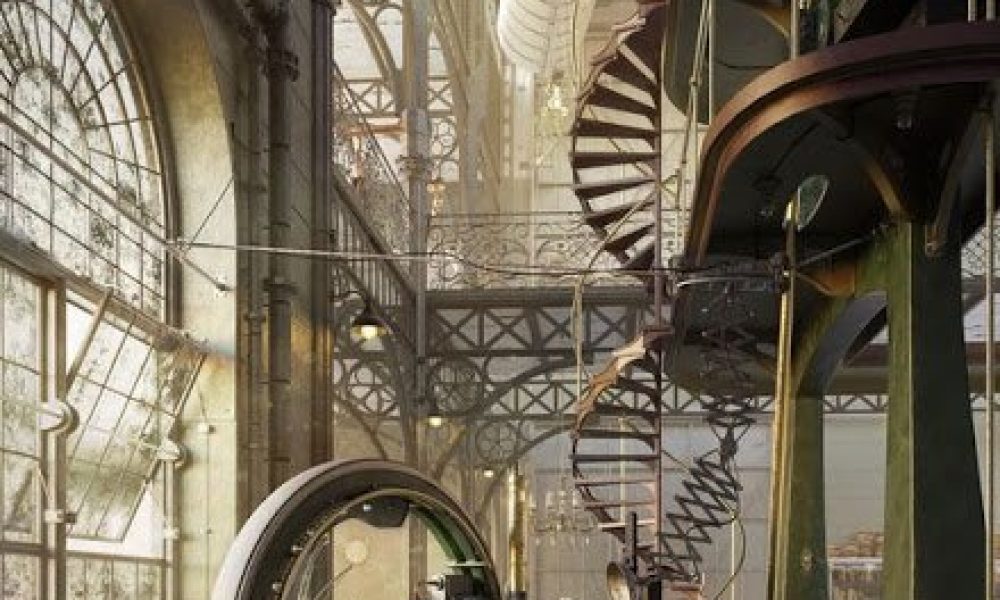 Old-Steampunk-Engine-House-by-Robert-Filip