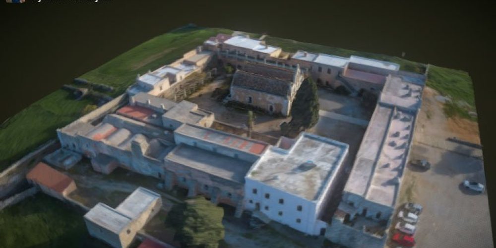 Arcadi Monastery 3D aerial photogrammetric by Vassilis Triantafyllou