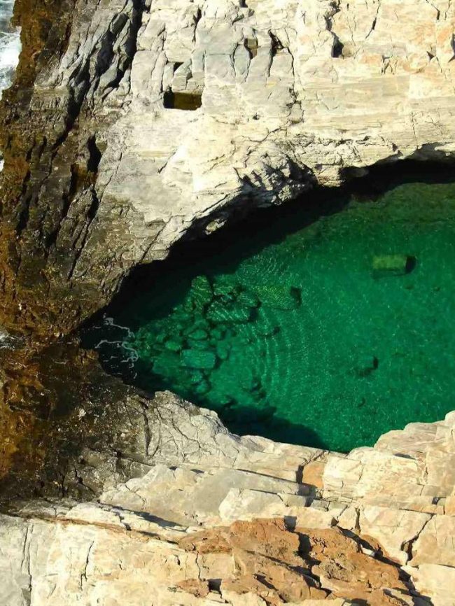 Natural pool Giola, Thassos