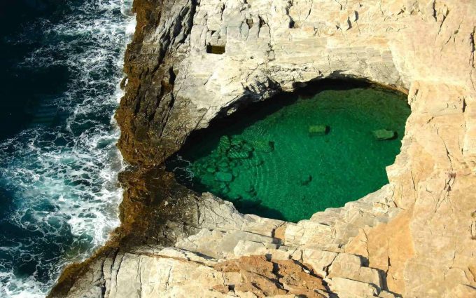 Natural pool Giola, Thassos
