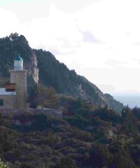 Lighthouse Cape Lakka Paxoi