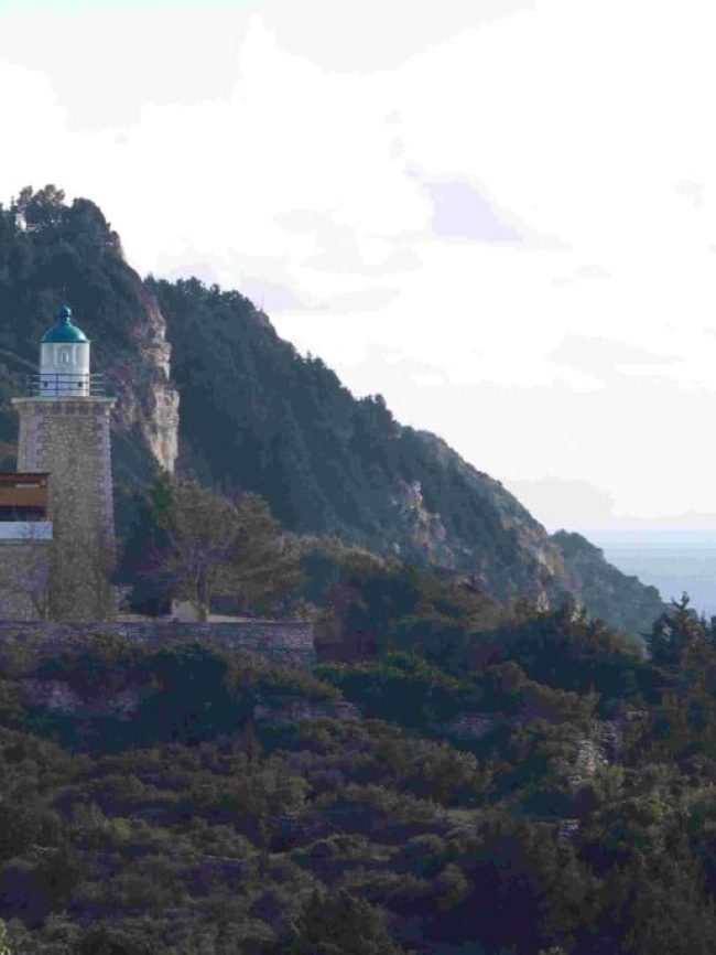 Lighthouse Cape Lakka Paxoi