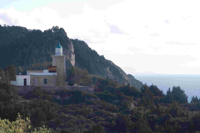 Lighthouse Cape Lakka Paxoi