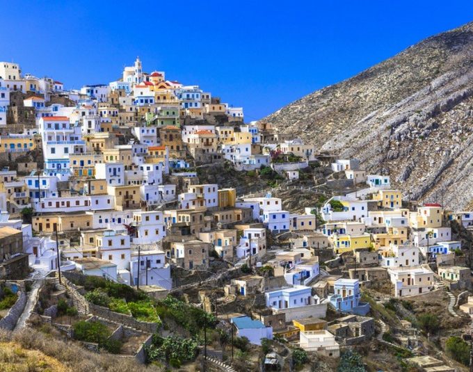Olympos village on Karpathos island